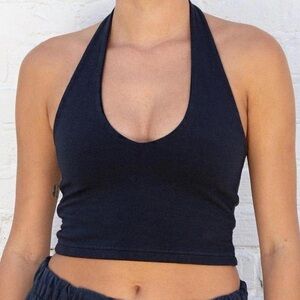 Brandy melville black halter top